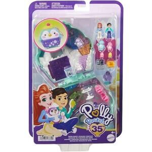 Polly Pocket Dolls & Playset, Snow Sweet Penguin Compact